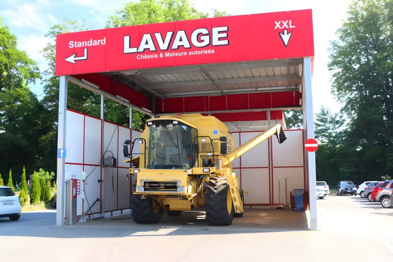 Station Lavage Mathod véhicule XXL moissonneuse et tracteur