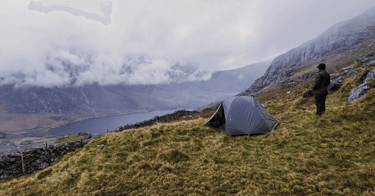 What is a tent footprint. Wild camping in Wales