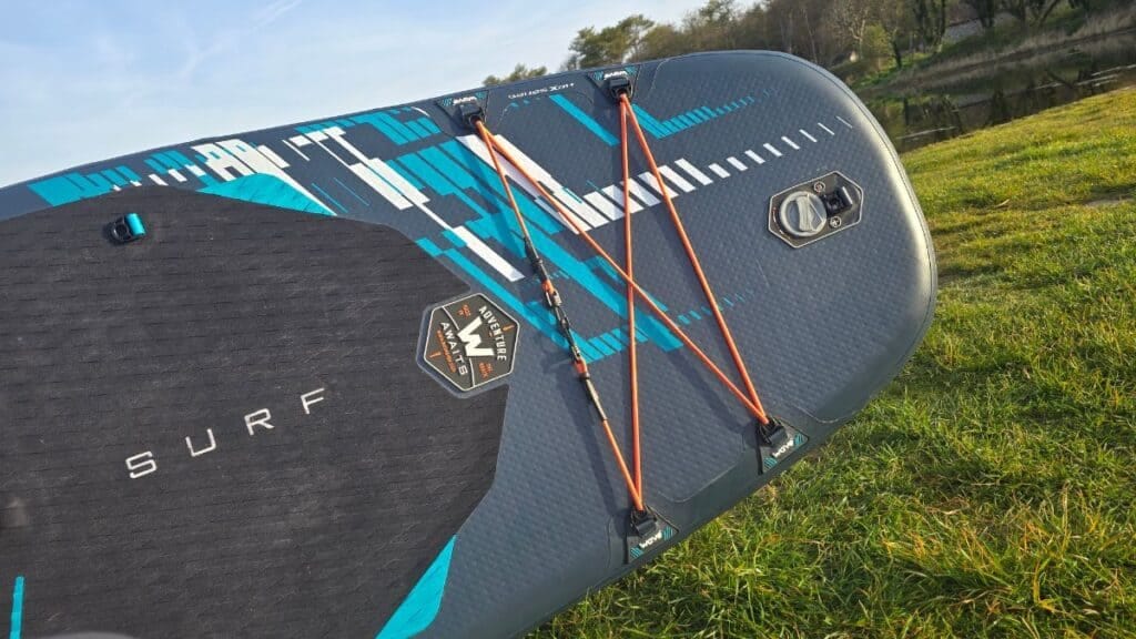 Wave Surf Kids Review: Best Kids' Paddleboard Kit in 2026? 7 Wave Surf Kids Paddle Board bungee storage