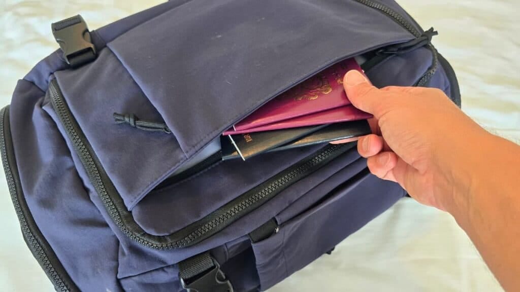 Bagsmart Blast Travel Backpack Review (2026) 6 Bagsmart Blast 28L Travel Backpack - front pockets