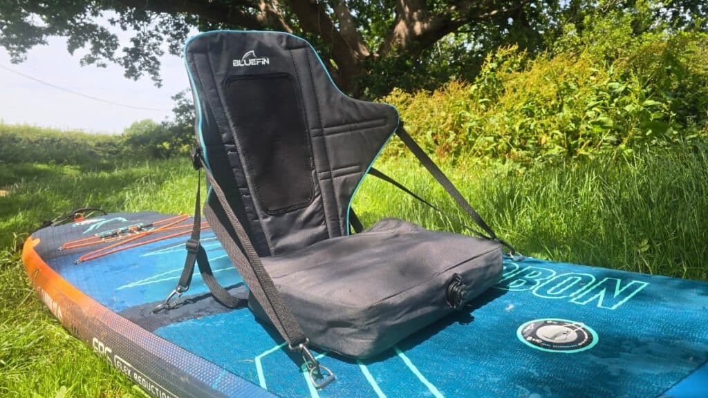 Bluefin Carbon 12 Review (2026) - Premium Touring iSUP Tested 7 Bluefin Carbon 12 Paddleboard - Kayak seat