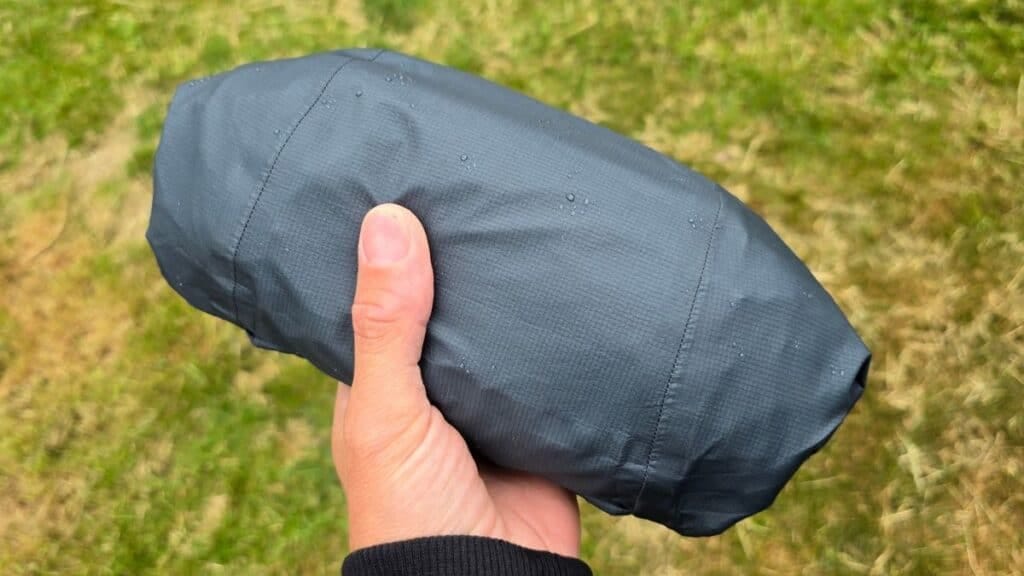 Rohan Aira Jacket rolled into hood