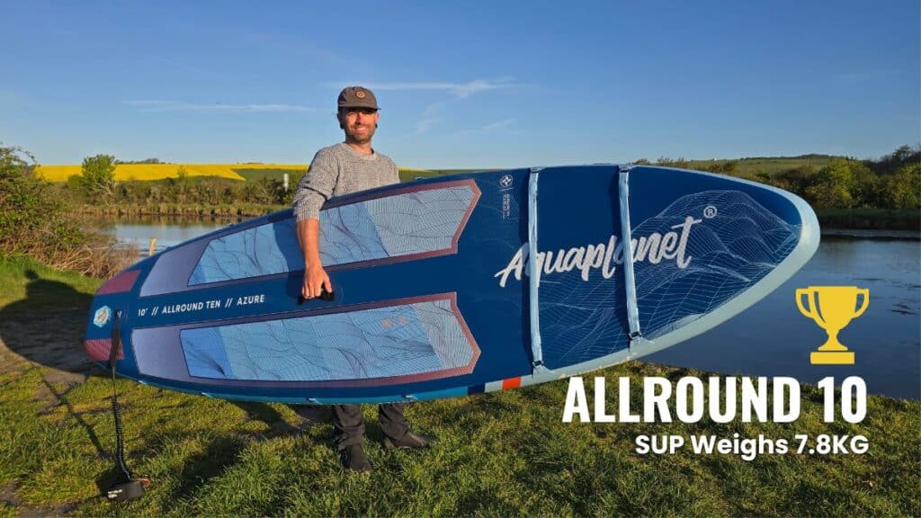 Aquaplanet Allround 10 vs Bluefin Compact Lite: Best Compact SUP? (2026) 8 Aquaplanet Allround 10 vs Bluefin Compact Lite weight