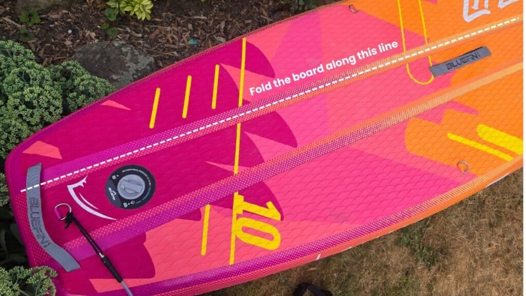Bluefin Compact Lite SUP Review (2026) 5 Bluefin Compact Lite Paddleboard fold lengthwise