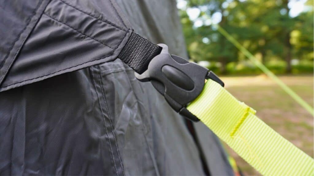 OLPRO Blakedown Breeze 4 Berth Inflatable Tent Review 2026 7 OLPRO Blakedown Breeze Tent high vis storm straps