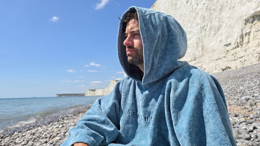 Seashell Towelling Robe hood