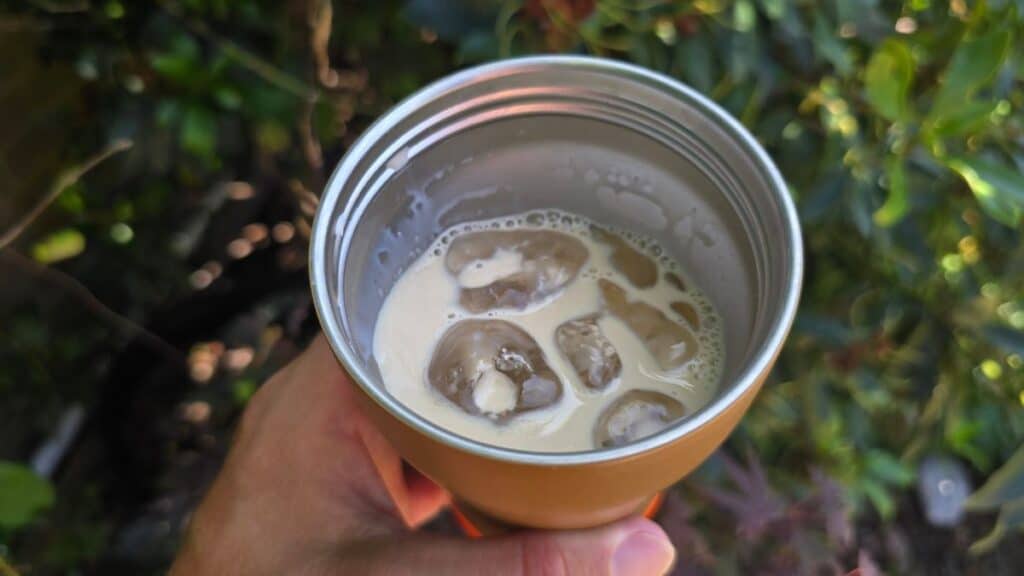 VSSL Rift Tumbler ice cold coffee