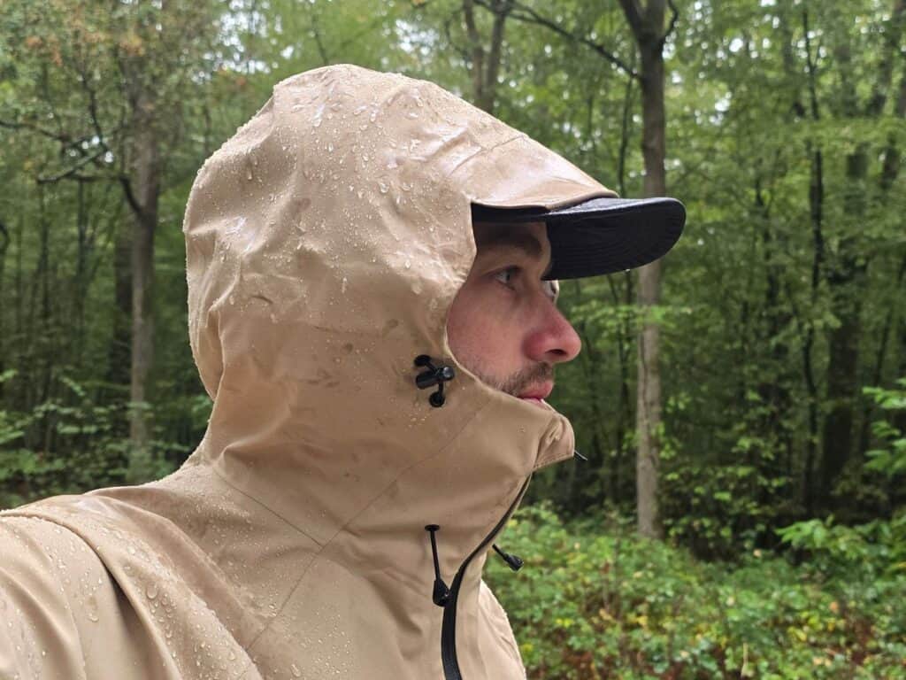 Quechua MH500 Waterproof Jacket Review (2026) 6 Quechua MH500 Waterproof Jacket hood