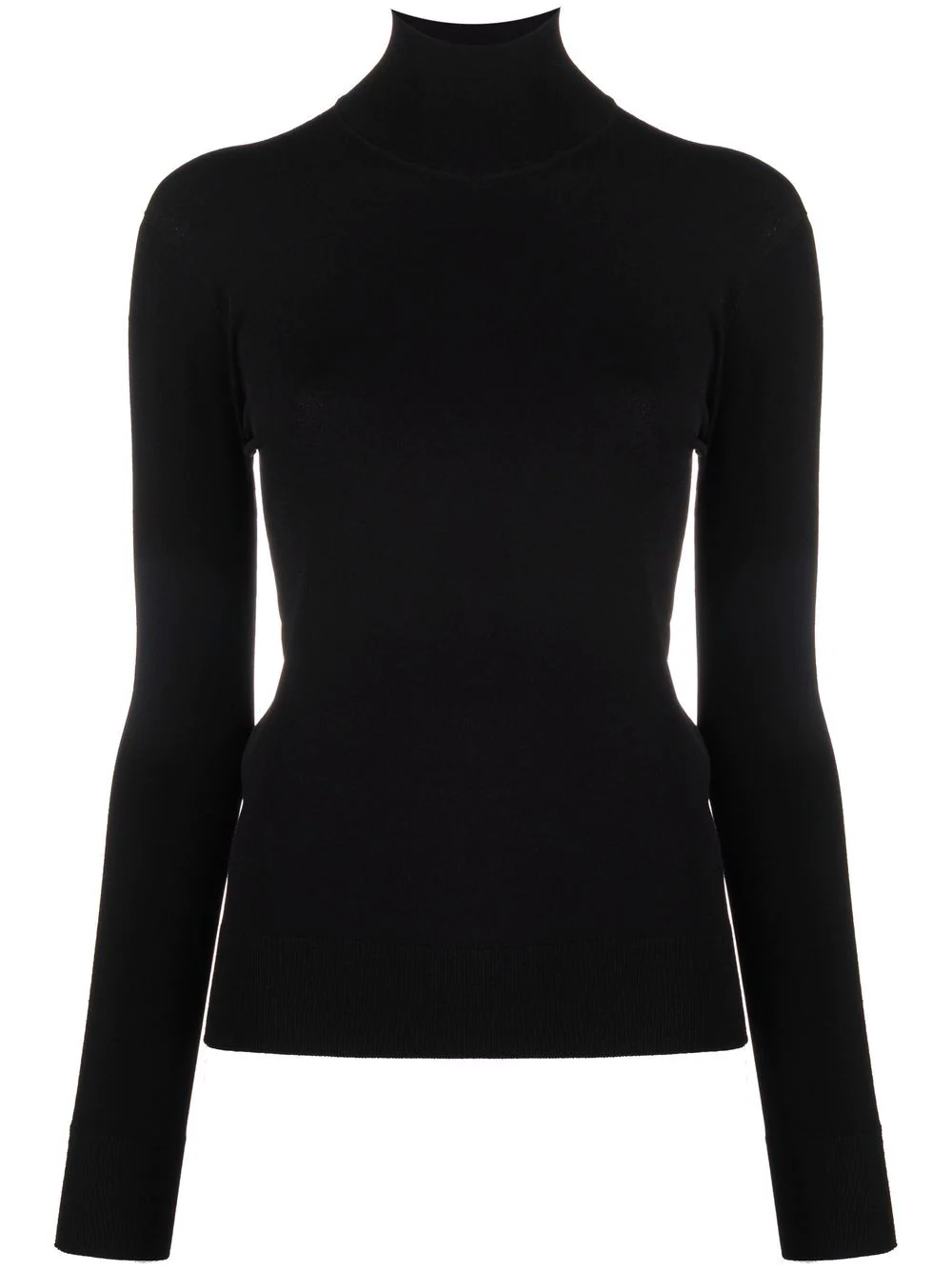 Soft black turtleneck sweater for women, perfect for stylish winter looks.