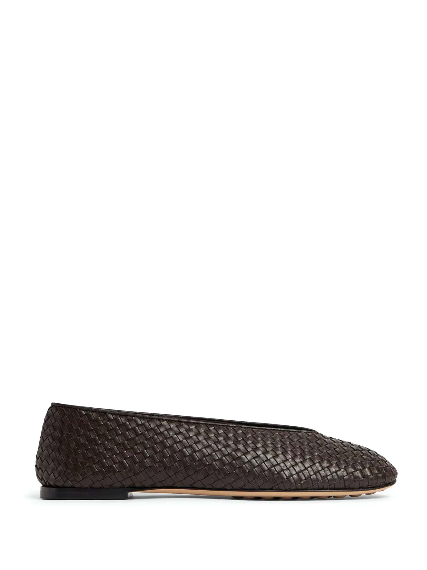 Braided Leather Flat Ballerine