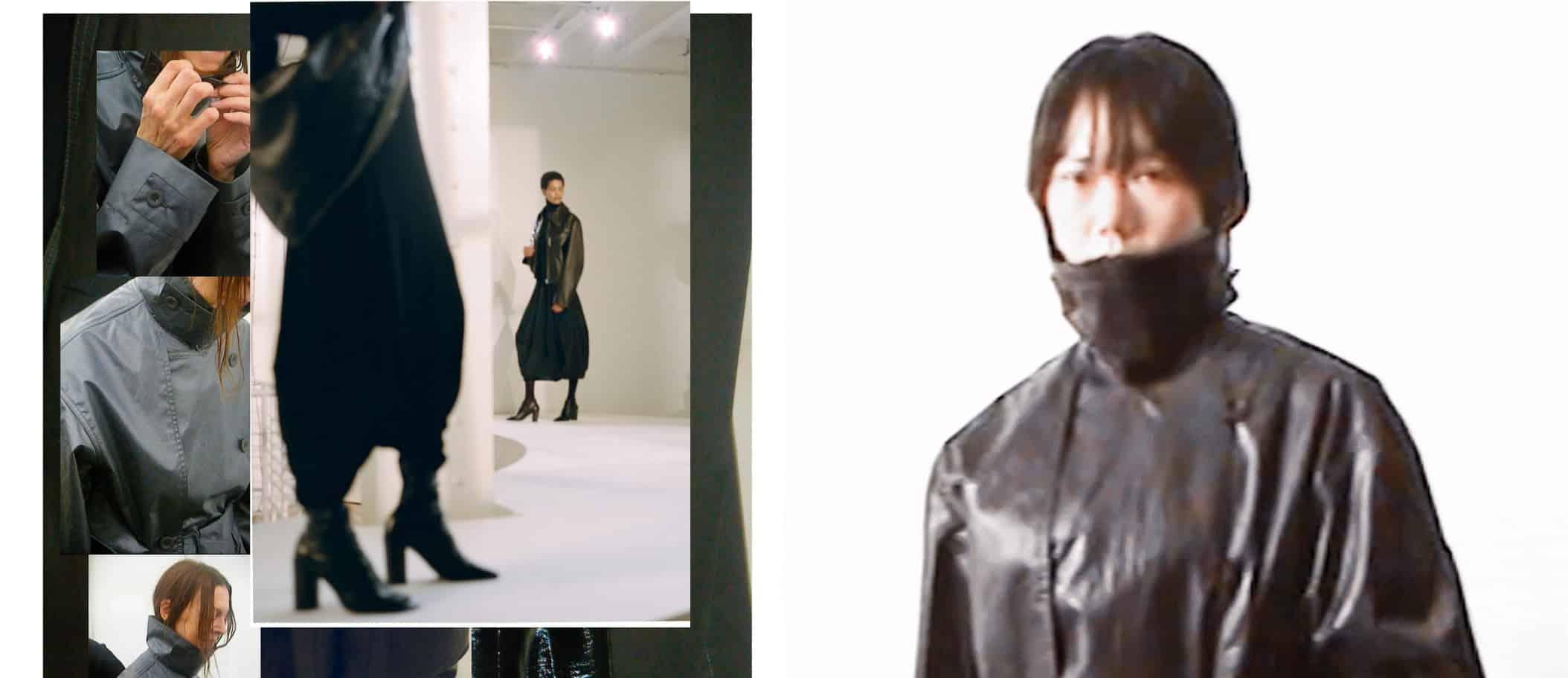 1. Botas de salto alto pretas com visual contemporâneo e elegante.