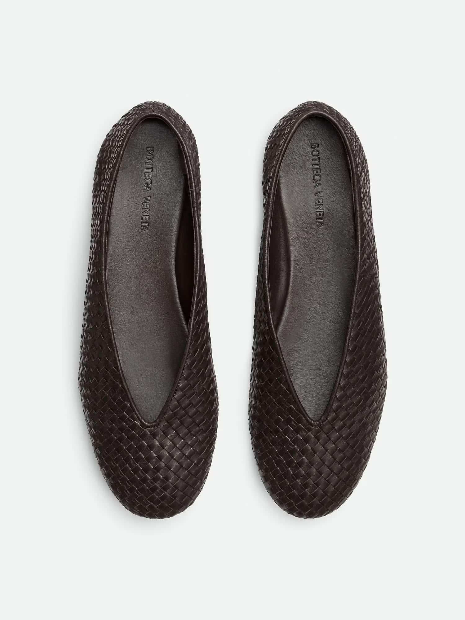 Braided Leather Flat Ballerine
