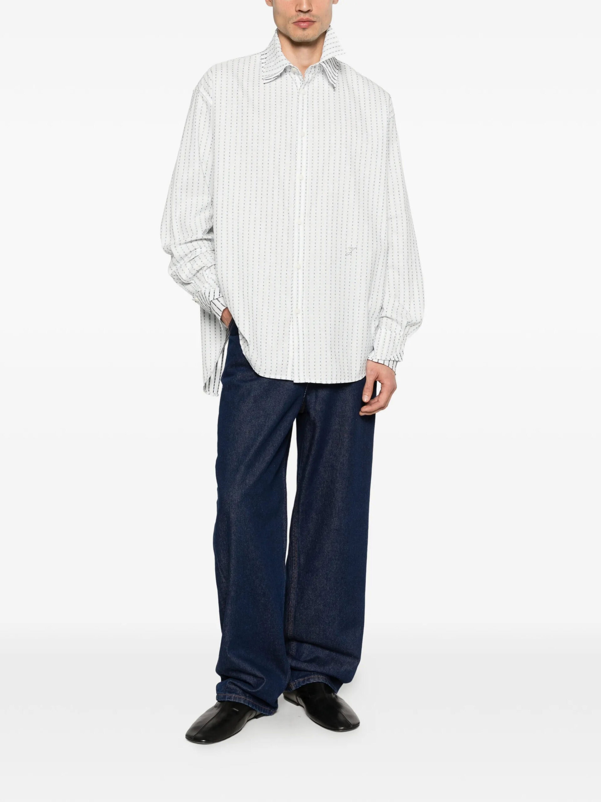Camisa com Riscas Letro