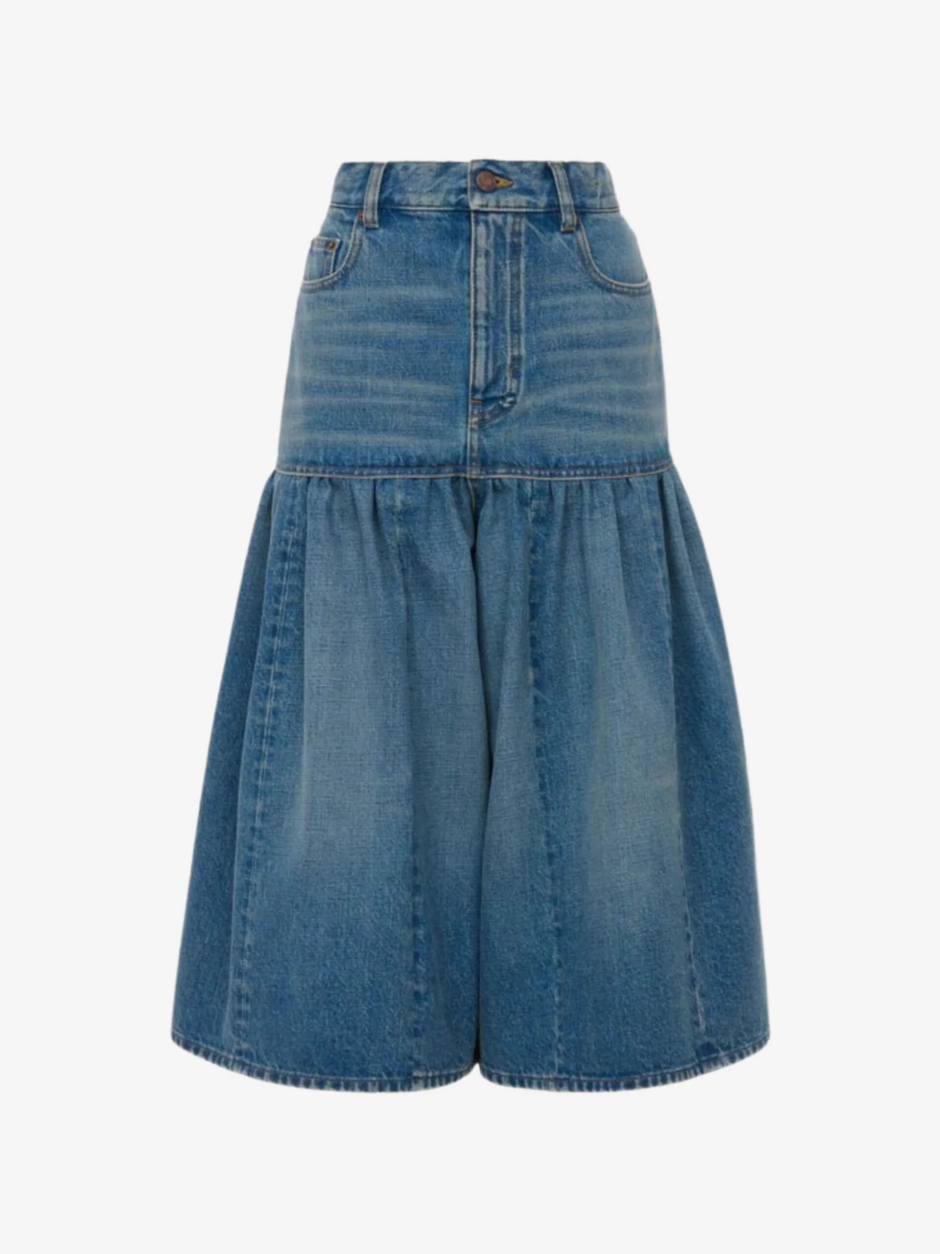Saia Midi Jeans