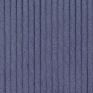 Blauwe meubelstof met ribbels, ideaal voor interieurdecoratie en meubelbekleding.
