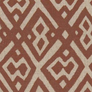 Vloerkleed met geometrisch patroon. Vloerkleed met geometrisch patroon in bruin en beige tinten voor een stijlvolle interieurdecoratie.