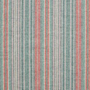 Strepen interieurstoffen voor tafel- en gordijnbekleding. Heldere afbeelding van kleurrijke gestreepte interieurstof met diverse patronen en texturen.