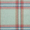Lichte plaidstof met pastel rood, blauw en groen, perfect voor meubels en creaties.