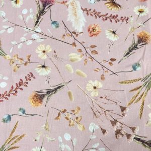 Een prachtige bloemenprint stof voor interieurdecoratie en meubels.