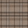 Mooie bruine en beige geruite interieurstof, geschikt voor dekens, kussens en meubelbekleding.