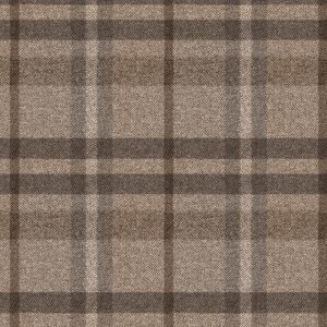 Plaid Stoff voor Interieur | StoffenBarn. Mooie bruine en beige geruite interieurstof, geschikt voor dekens, kussens en meubelbekleding.