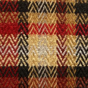 Vloerkleed met ambachtelijk geometrisch patroon in warme kleuren | StoffenBarn.