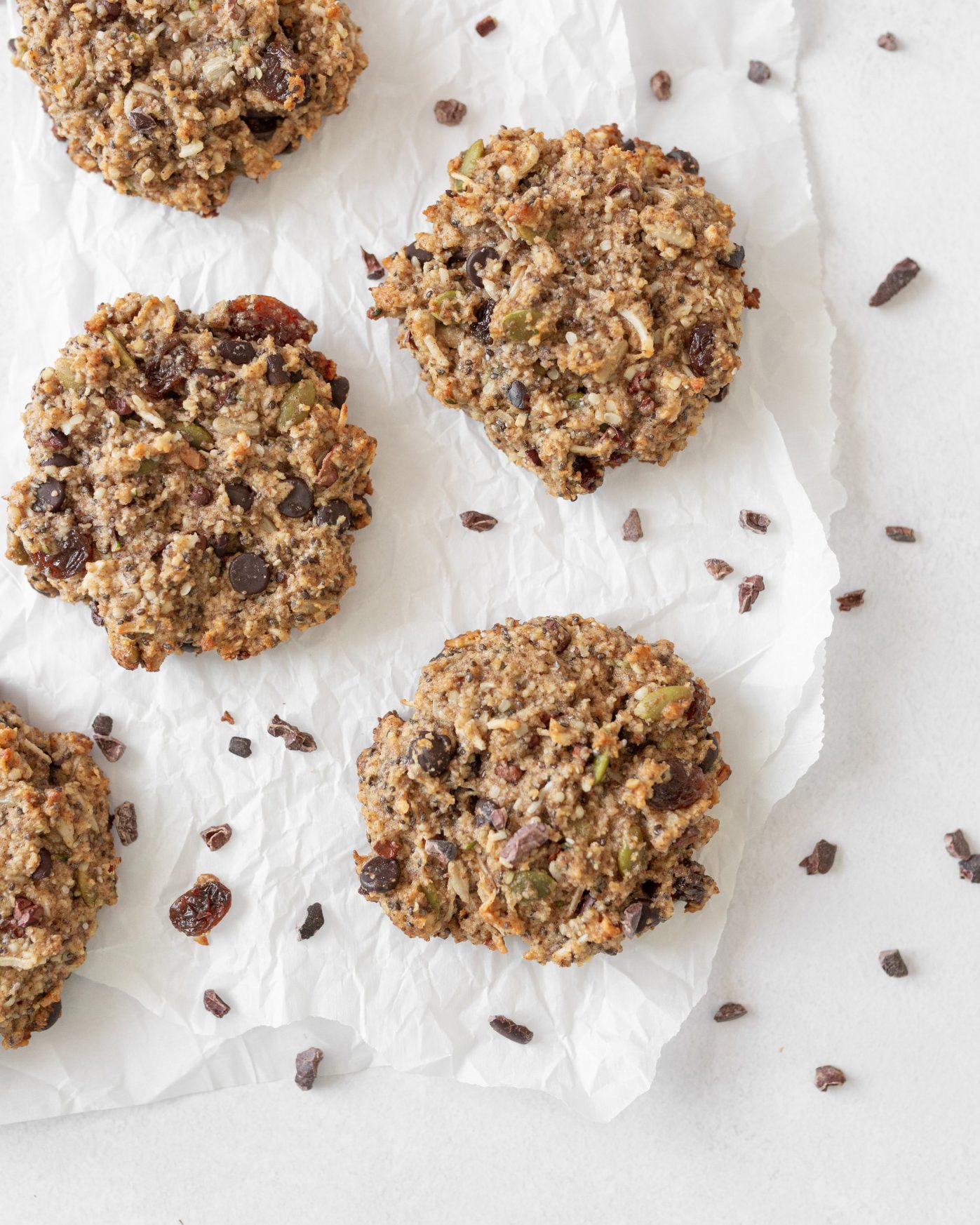 GF Superfood Breakfast Cookies (top down)