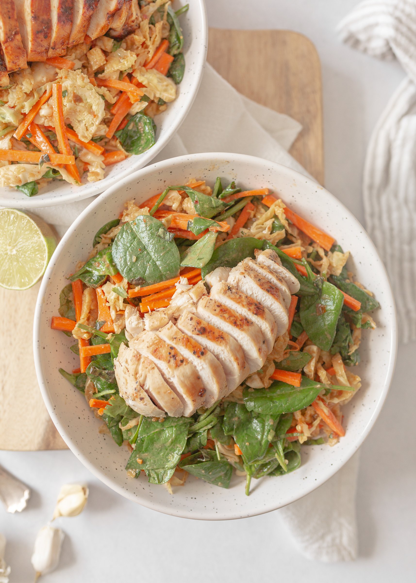 Big Thai Chicken Salad (top down)
