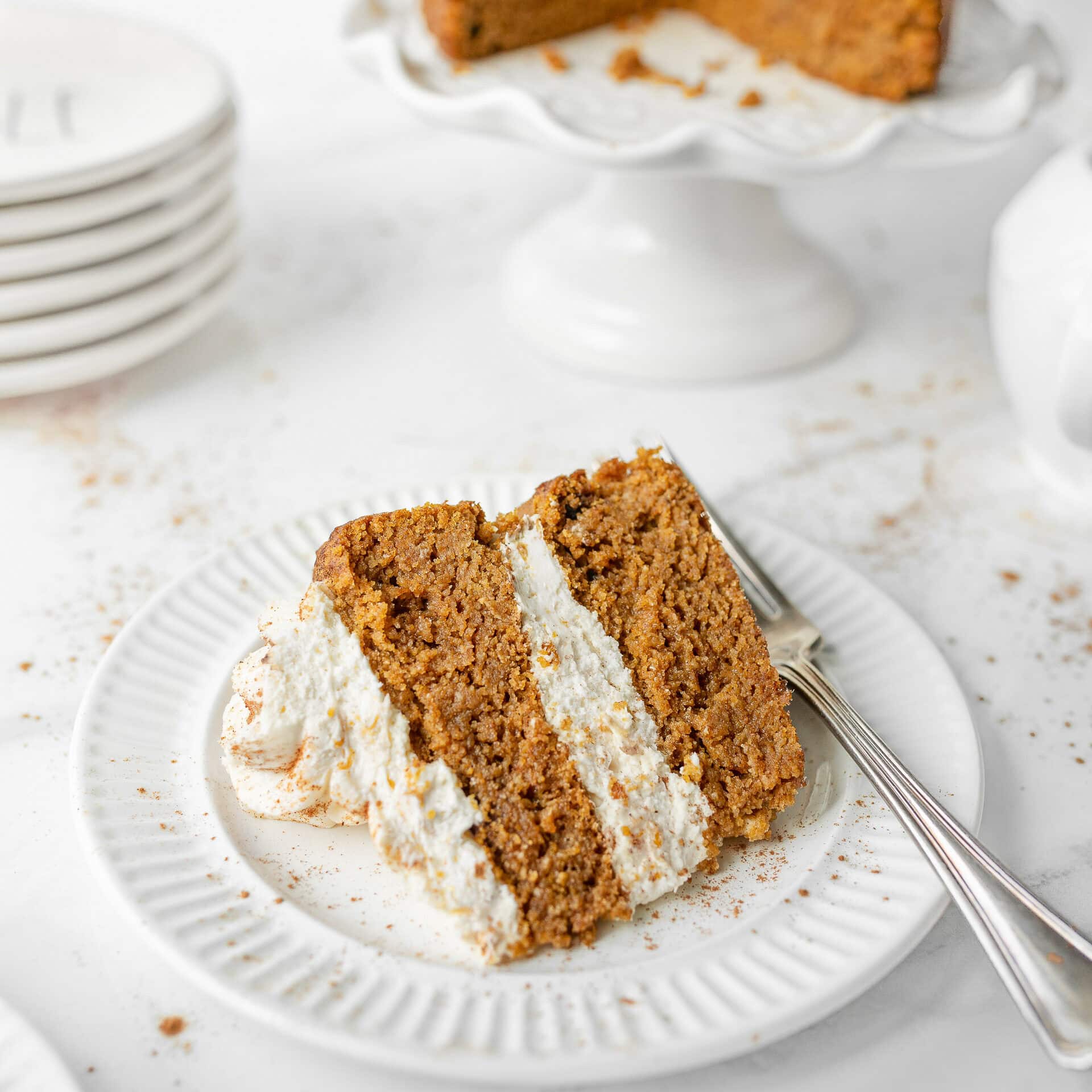 Gluten Free Pumpkin Spice Cake (straight on)