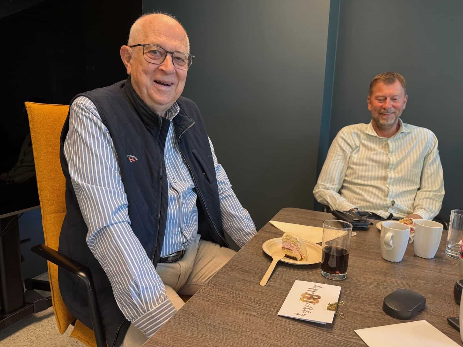 Strukturas team congratulates founder Engineer Tore Gjølme on his 80th birthday