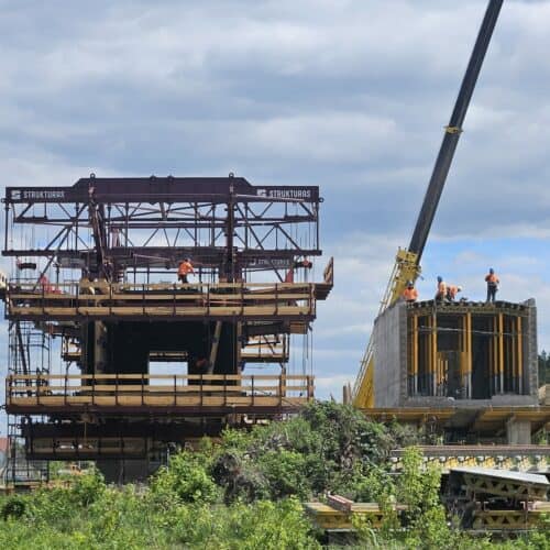 5 pairs of Balanced Cantilever Form Travellers at Construction of the Morawica and Wola Morawicka bypasses in Poland