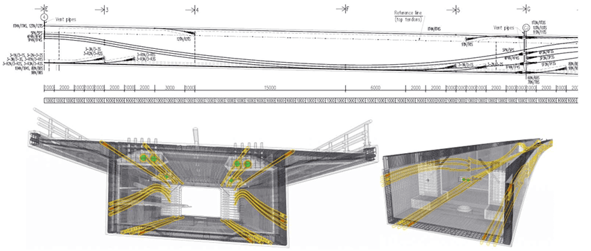 Comparison of traditional drawing design and model-based BIM design.