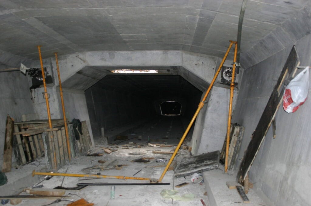 Figure 5: Opening in the diaphragm to allow the passage of the internal formwork