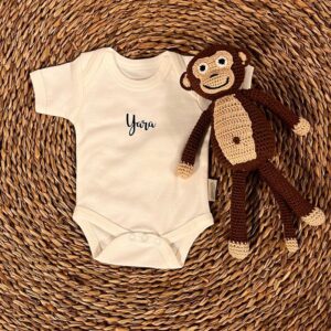 Gepersonaliseerde romper ecru