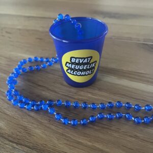Shotjes ketting blauw