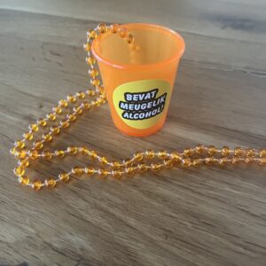 Shotjes ketting oranje
