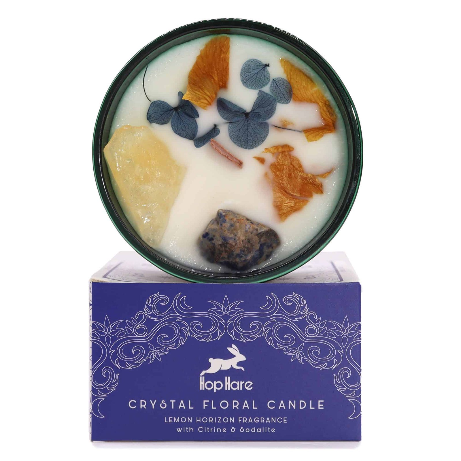 The Sun Tarot Crystal Candle