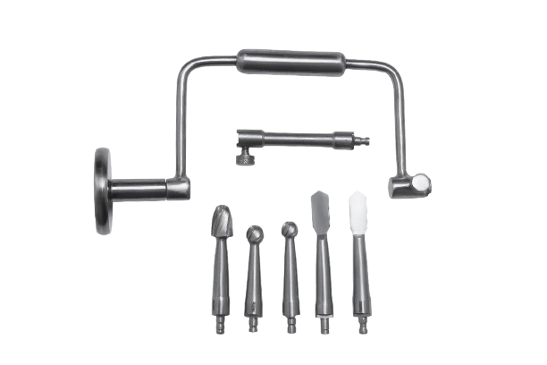 Hudson cranial perforator and burr set – neurosurgery retractor and drilling instruments for craniotomy procedures