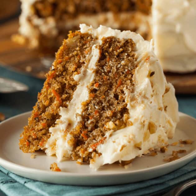 homemade carrot cake using carrot juice scraps