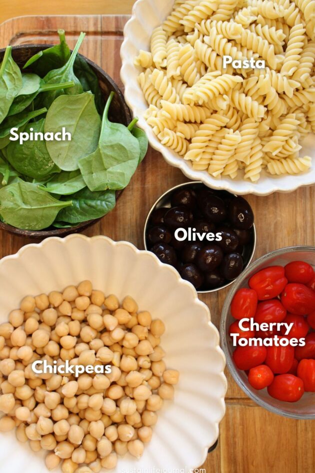 vegan pasta salad ingredients