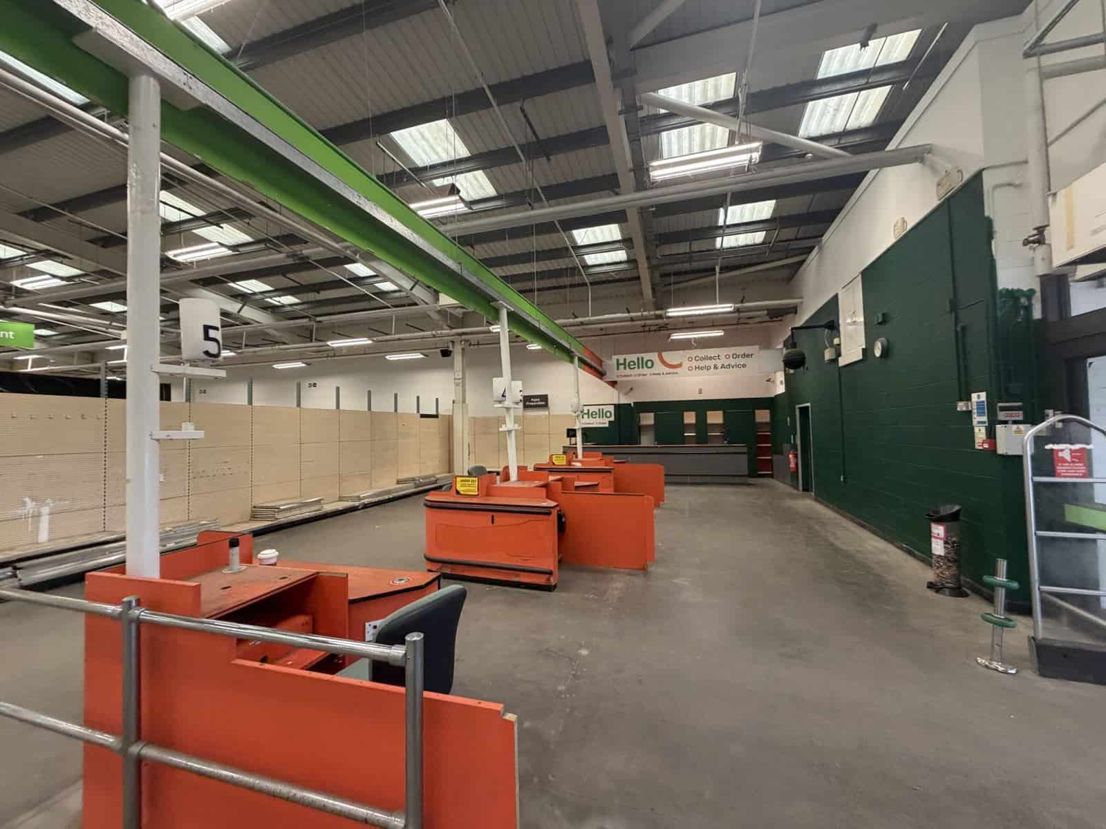 Retail Fit-Out Cost Management: Homebase to The Range, Upton 4 Old Homebase till points awaiting removal
