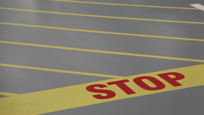 warehouse floor markings and safety signs