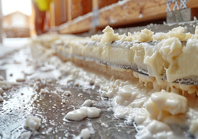 Photo of Spray Foam Insulation on Floor