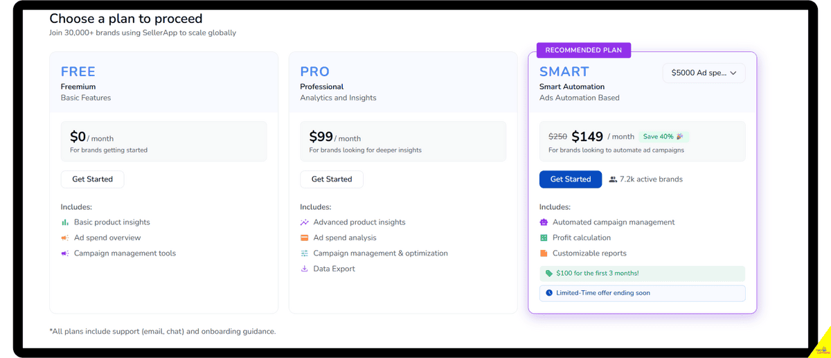 Comparison of SellerApp and Helium 10 AI tools for Amazon seller success.