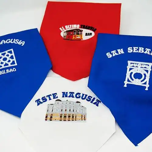pañuelo bordado para fiestas