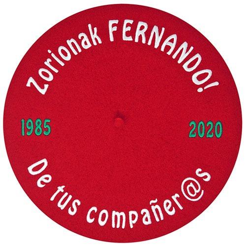 Txapela Bordada para regalos y aniversarios