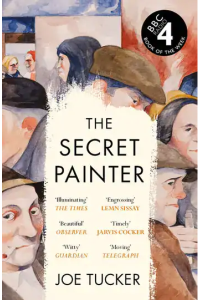 Book cover for The Secret Painter by Joe Tucker with diverse characters.