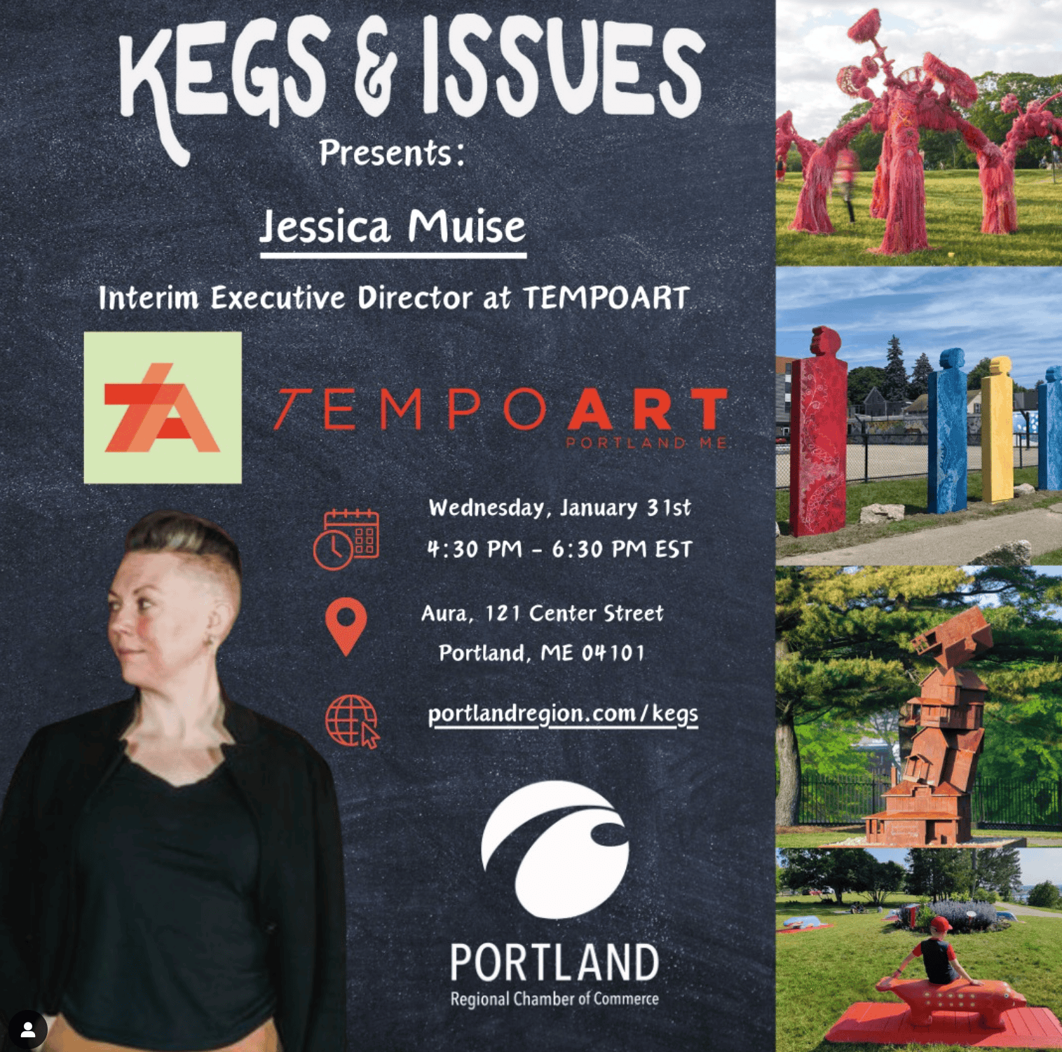 Featured image for “TEMPOart at Portland Chamber’s Kegs & Issues”