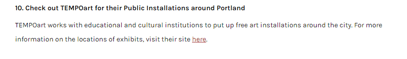 Featured image for “TEMPOart installations featured in Visit Portland’s “25 Free Things to Do in Maine””