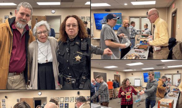 People engaging at community event in Fostoria, Ohio, showcasing local news and gatherings.